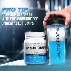 Jacked Factory Glycerol Pump Powder hydration glass demonstrates fluid balance.