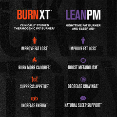 Lean-PM capsules at night for overnight metabolism support.