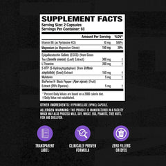 Jacked Factory Lean PM ingredient label highlights natural metabolism-supporting compounds
