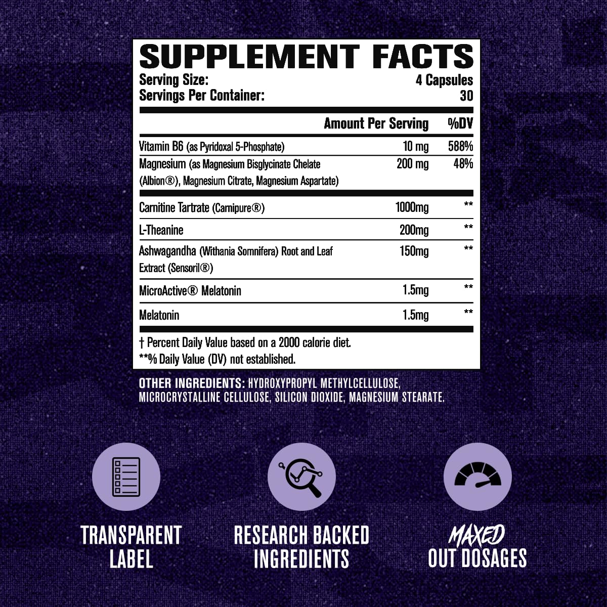 Jacked Factory Lean PM Max blister pack and pills.