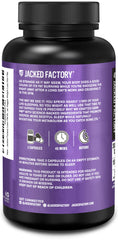 Jacked Factory Lean PM stress-relief scene illustrates nighttime unwind and sleep preparation