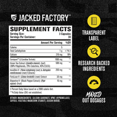 Lean-XT Max Carnipure ingredient emphasizes fat metabolism support.