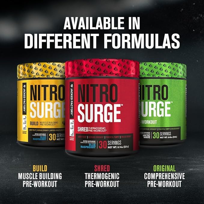 Athlete at the gym experiencing enhanced pumps with NITROSURGE Shred.