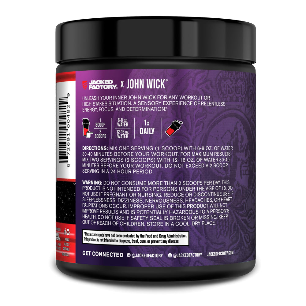 Box and packaging of Jacked Factory X John Wick Nitrosurge Wick