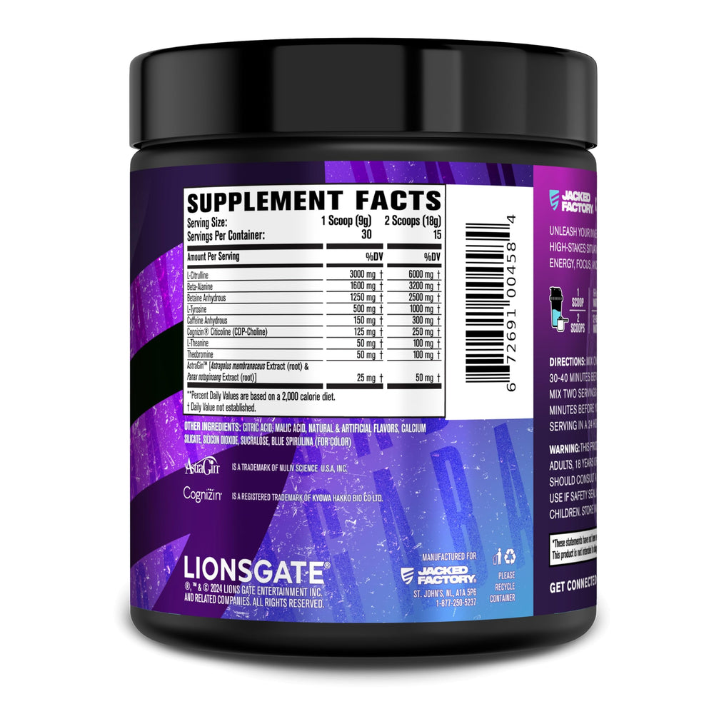 In-workout bottle shot implies on-the-go energy support during training.