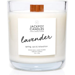 Jackpot Candles Lavender Candle with ring inside offering a hidden jewelry surprise