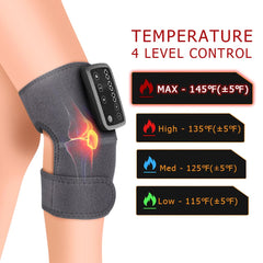 JADE KIT heated knee pad worn on knee enables hands-free warmth.