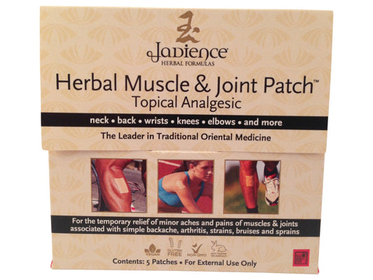JADIENCE patch closeup highlighting herbal ingredients