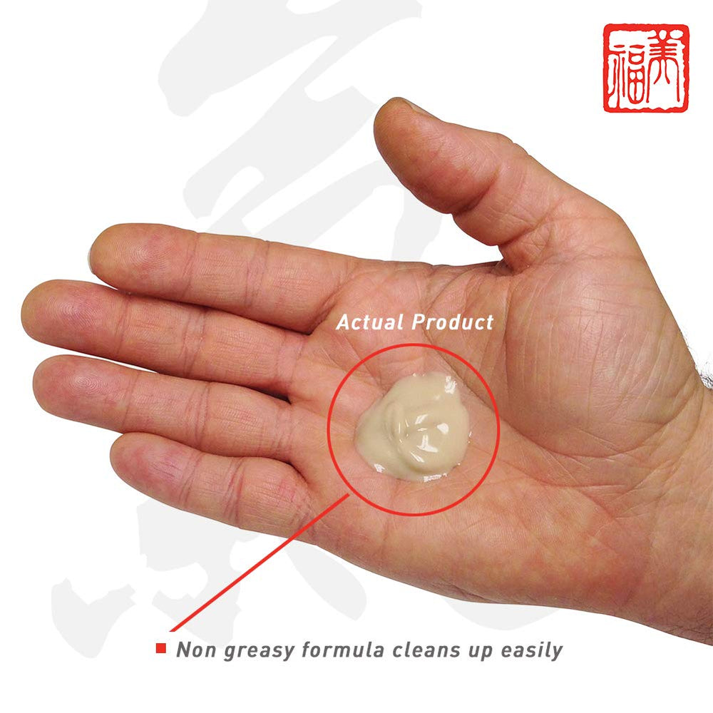 JADIENCE Cream being worked into skin showing quick absorption.