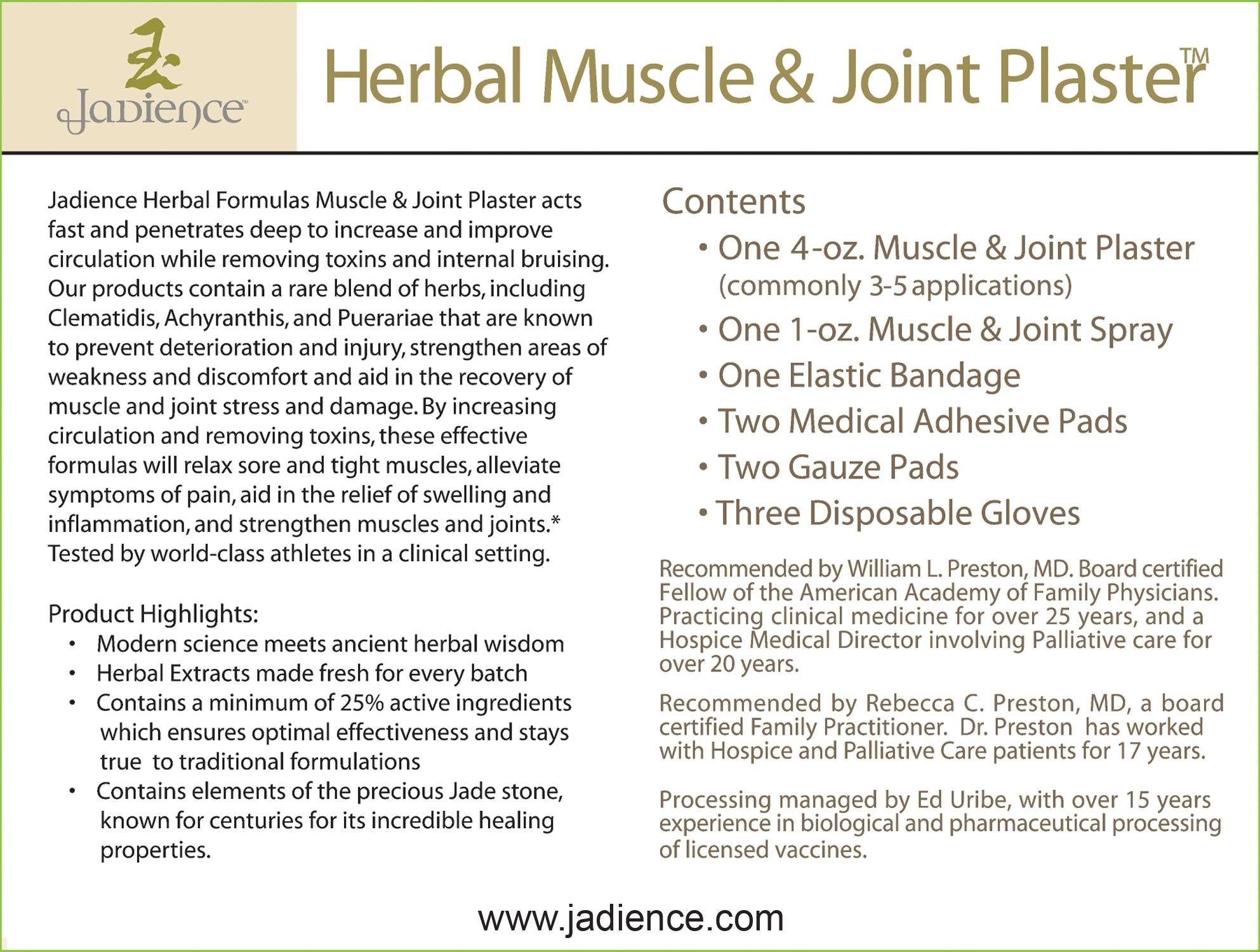Herbal blend ingredients behind JADIENCE for natural, full-body support.
