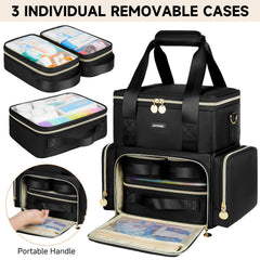 Jaffzora bag interior transparent covers for quick item recognition