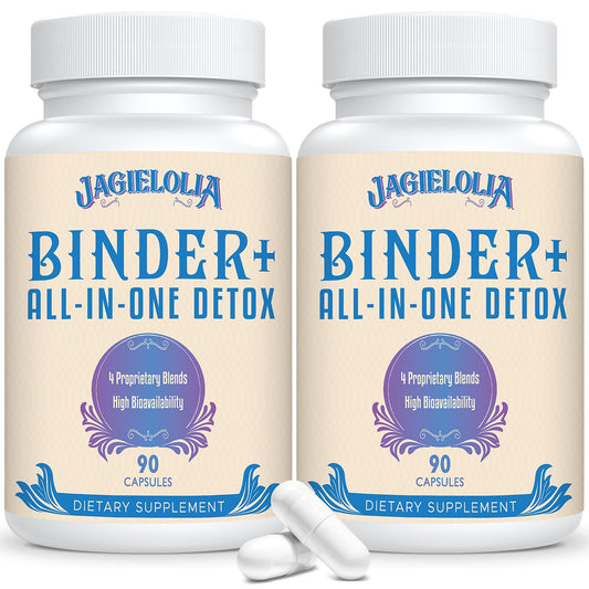 Jagielolia All-In-One Detox Binder bottle image — convenient daily detox support.