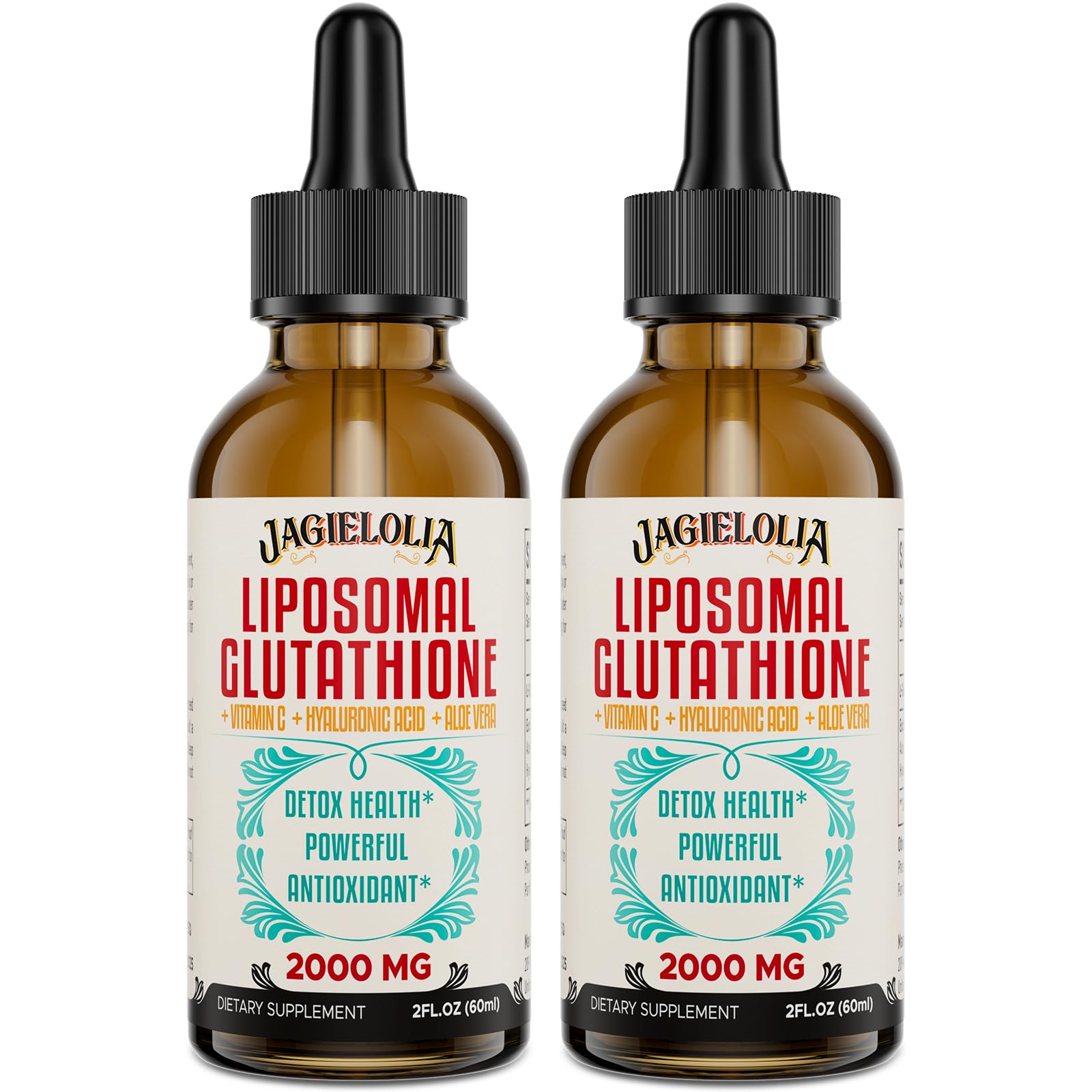 Jagielolia Liposomal Glutathione Liquid bottle front showing premium antioxidant support.