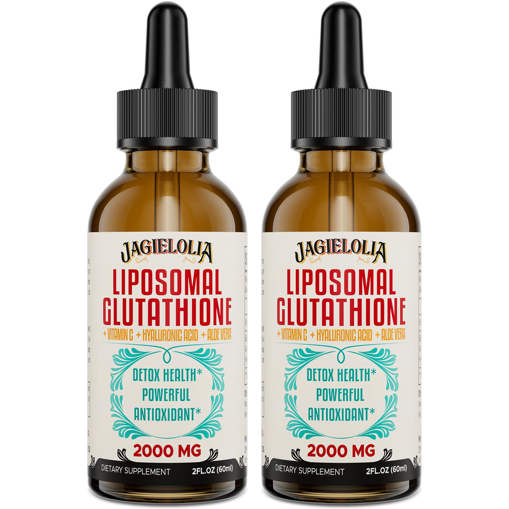 Jagielolia Liposomal Glutathione Liquid bottle front showing premium antioxidant support.