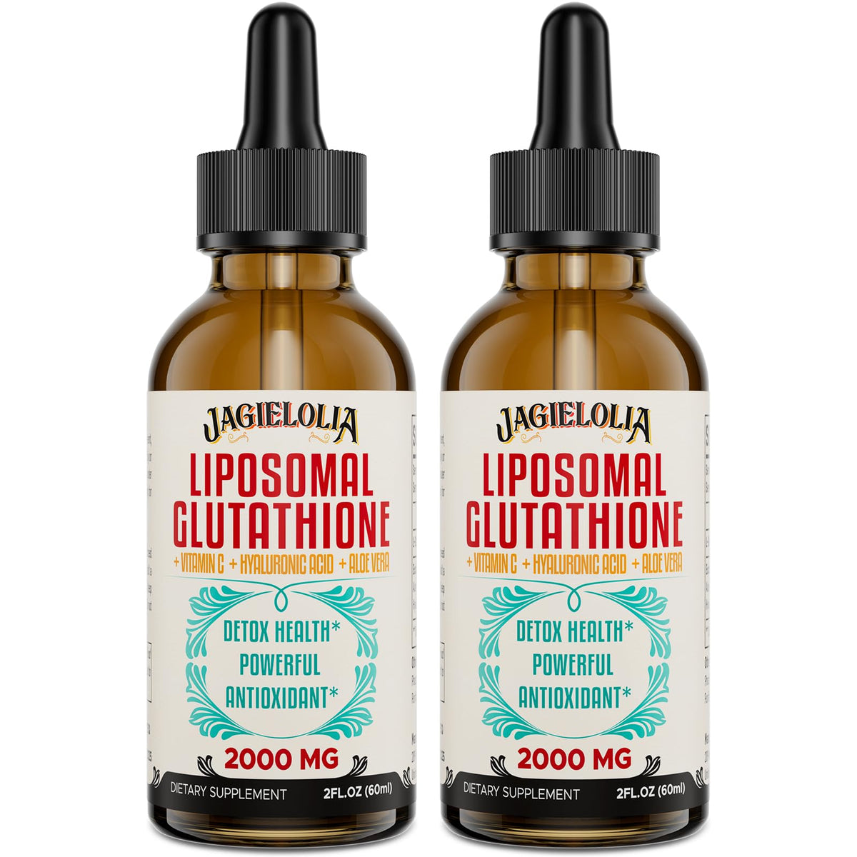 Jagielolia Liposomal Glutathione Liquid bottle front showing premium antioxidant support.