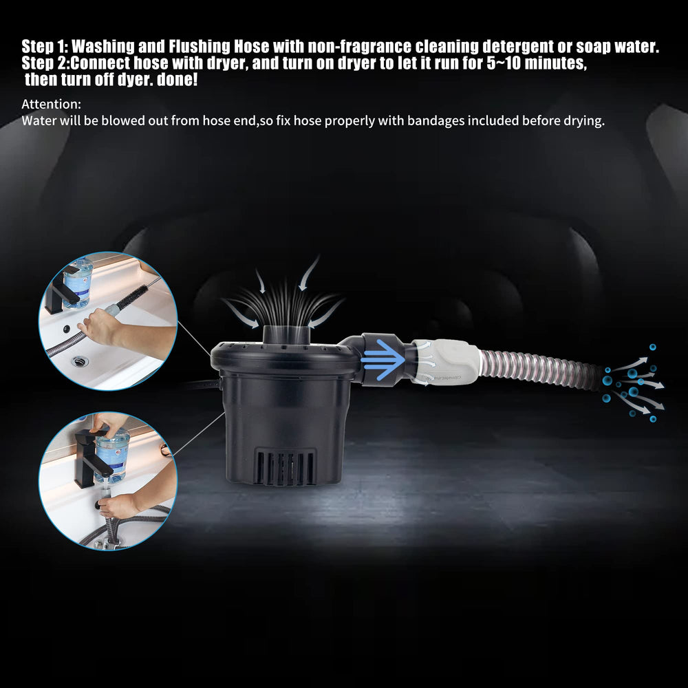 JAKIA CPAP hose dryer kit button operation, simple on/off control.
