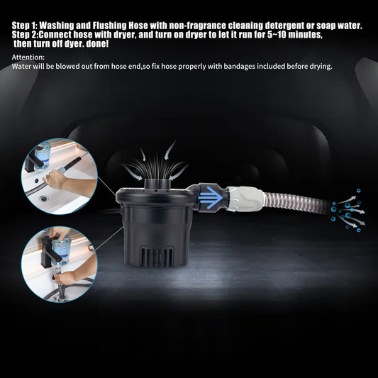 JAKIA CPAP hose dryer kit button operation, simple on/off control.