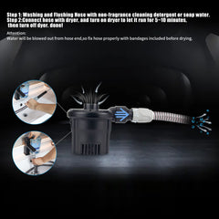 JAKIA CPAP hose dryer kit button operation, simple on/off control.