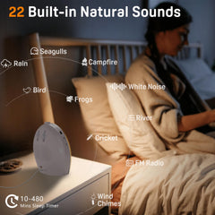JALL Sunrise Alarm Clock offers 25 soothing sounds for relaxation