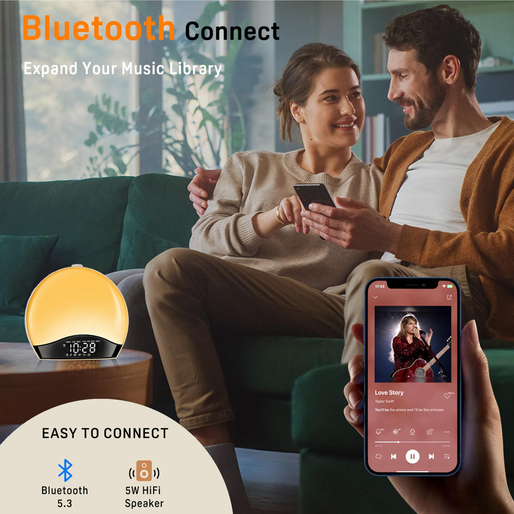 JALL Sunrise Alarm Clock dual alarms help families stay on schedule