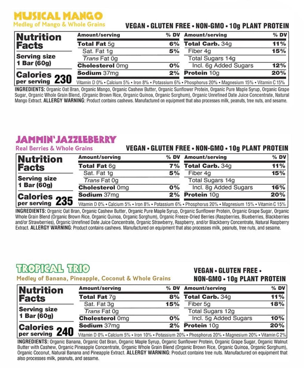 JAMBAR Jammin' Jazzleberry bar—mixed berries and plant protein for a satisfying snack
