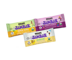 JAMBAR Organic Energy Bar 12-pack packaging—vegan, gluten-free convenience