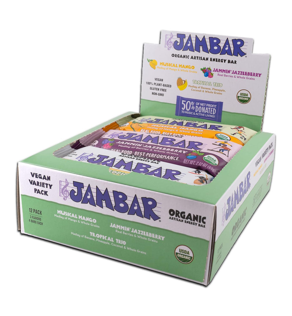 JAMBAR Tropical Trio energy bar—tropical flavors for on-the-go fueling