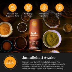 JAMUSEHATI Awake serving cup ready to mix into hot water for latte