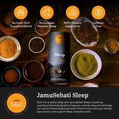 JAMUSEHATI Sleep ginger-nutmeg-cinnamon-star-anise blend in a serving cup