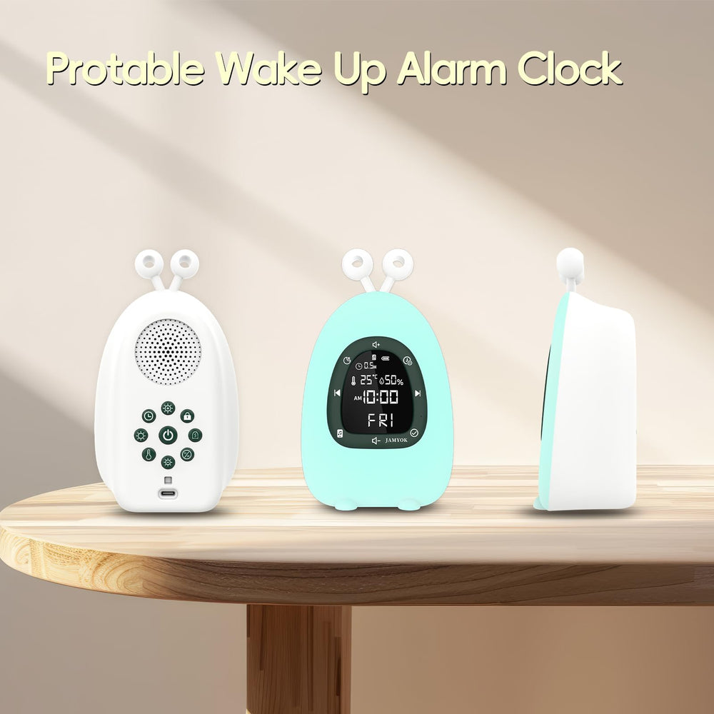 JAMYOK Sunrise Alarm Clock rechargeable battery enables portable use
