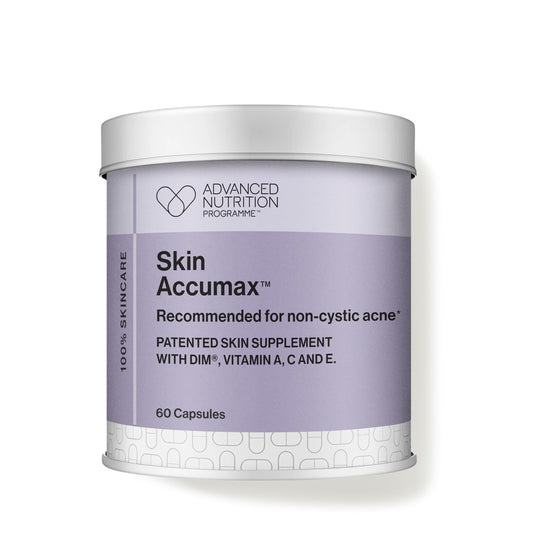 Jane Iredale Skin Accumax bottle front, showcasing packaging for skin support.