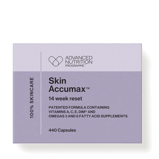Jane Iredale Skin Accumax packaging display showing a complete 14-week routine.