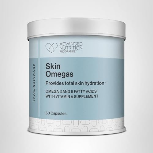 Jane Iredale Skin Omegas capsules on a blister pack, convenient daily support.