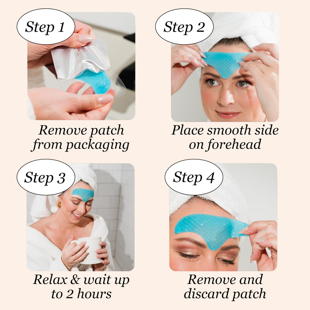 Jane Vine adhesive-free forehead patch maintains a secure fit without glue