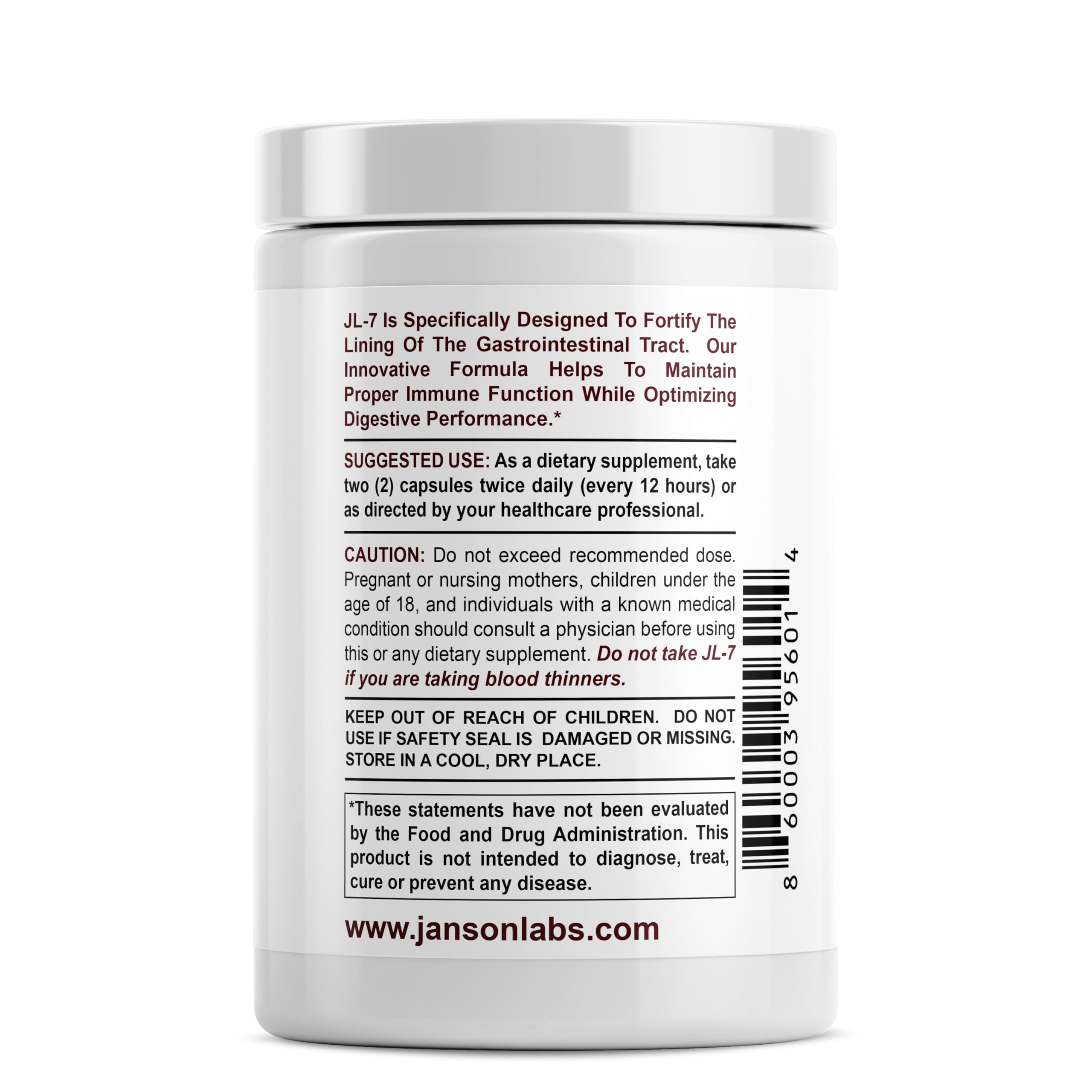 JL-7 ingredients turmeric blueberry ginger showing natural blend