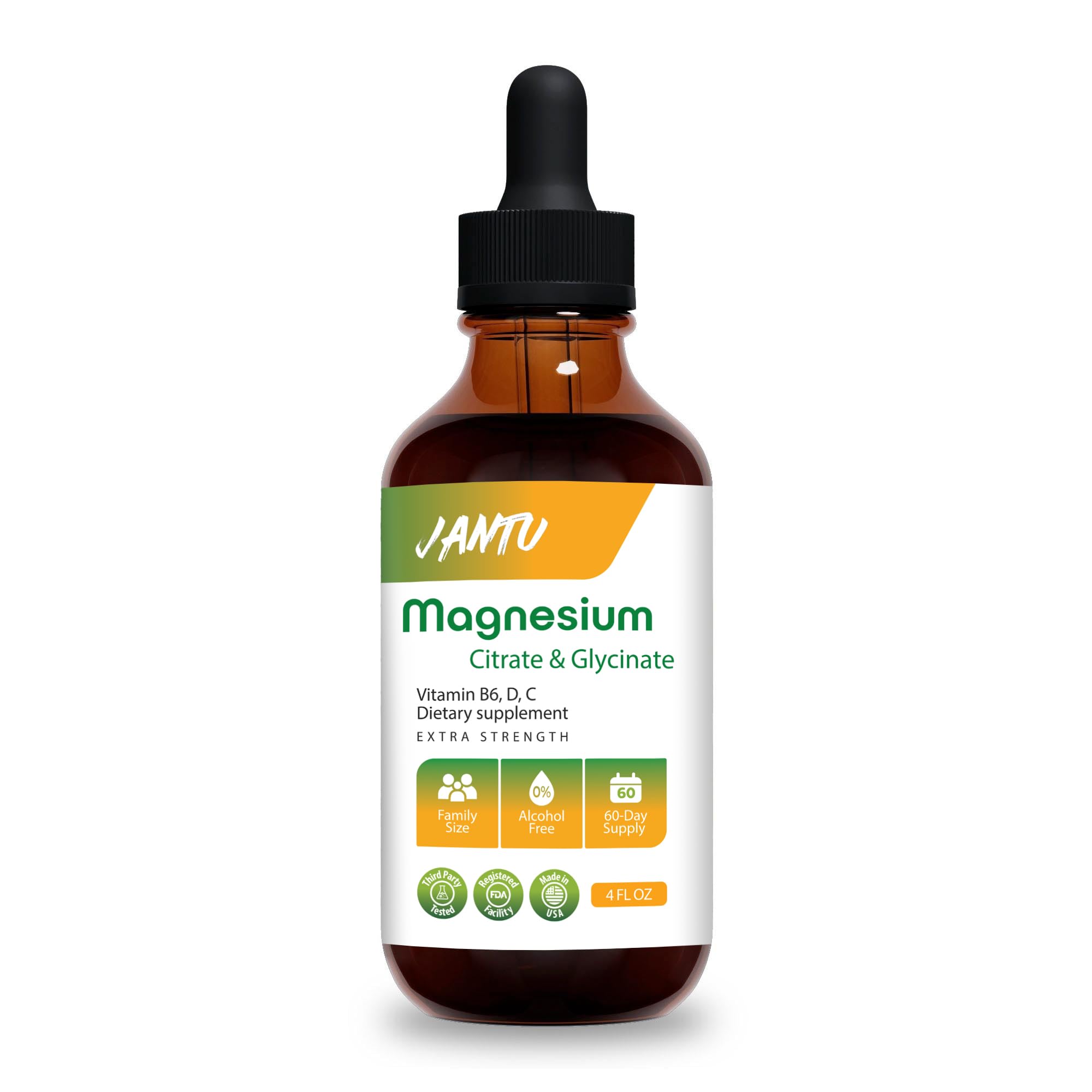 JANTU high-absorption liquid magnesium bottle for daily use