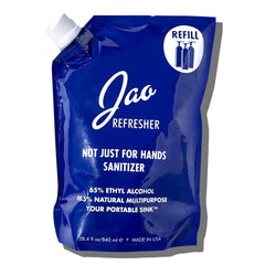 Jao Refresher refill bottle pour for easy on the go sanitizing and refreshing scent