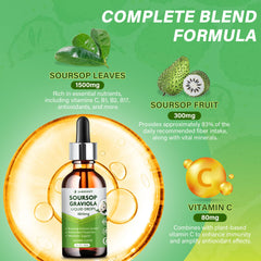 Jardient Soursop Bitters Liquid Oil dropper shows precise dosing for daily use.