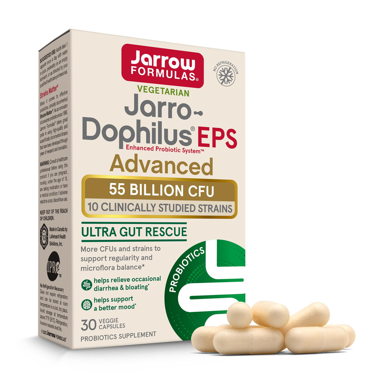 Jarro-Dophilus EPS Advanced bottle supports daily gut balance for adults