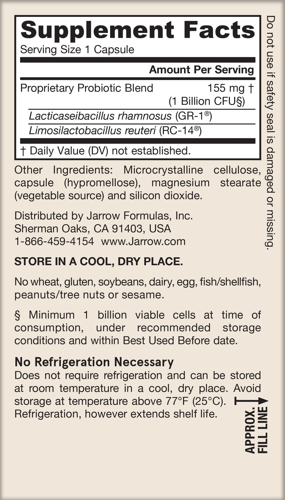 Sixty-day supply box for long-term probiotic use