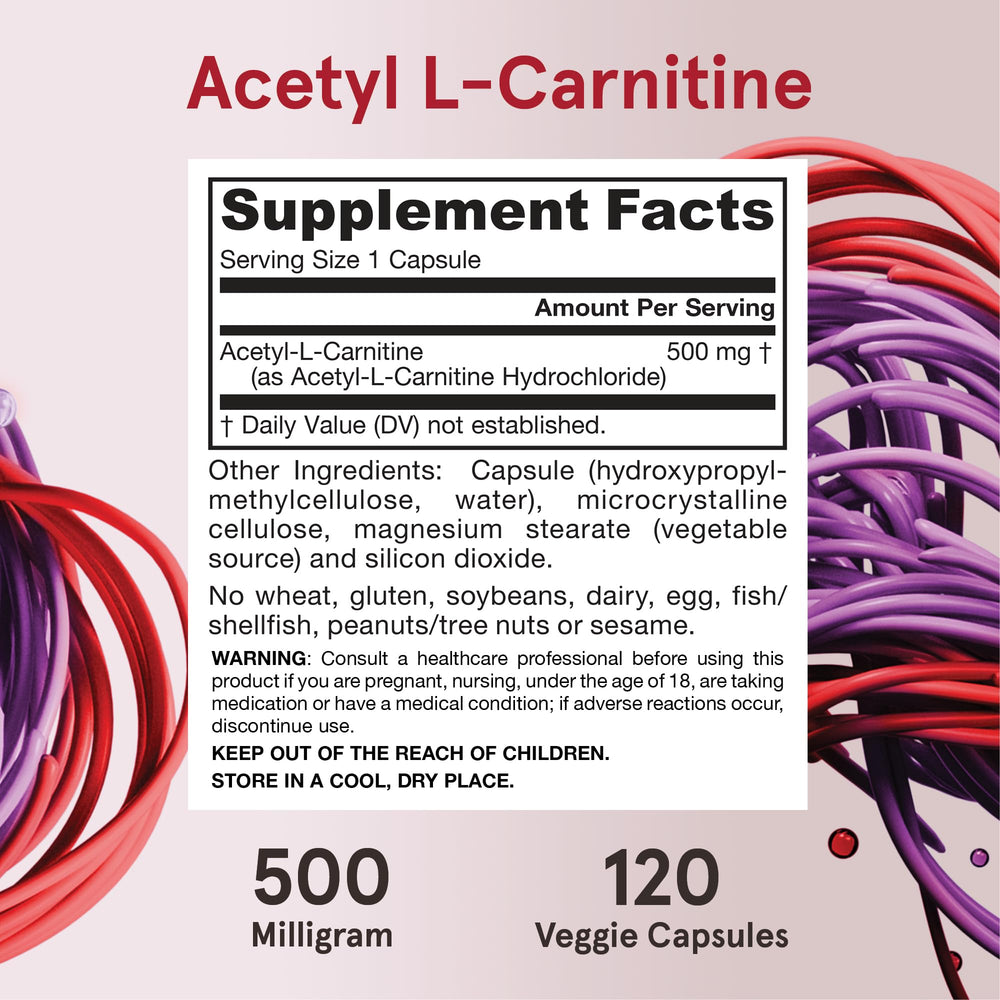 Jarrow Formulas Acetyl L-Carnitine daily dose—easy on-the-go routine.