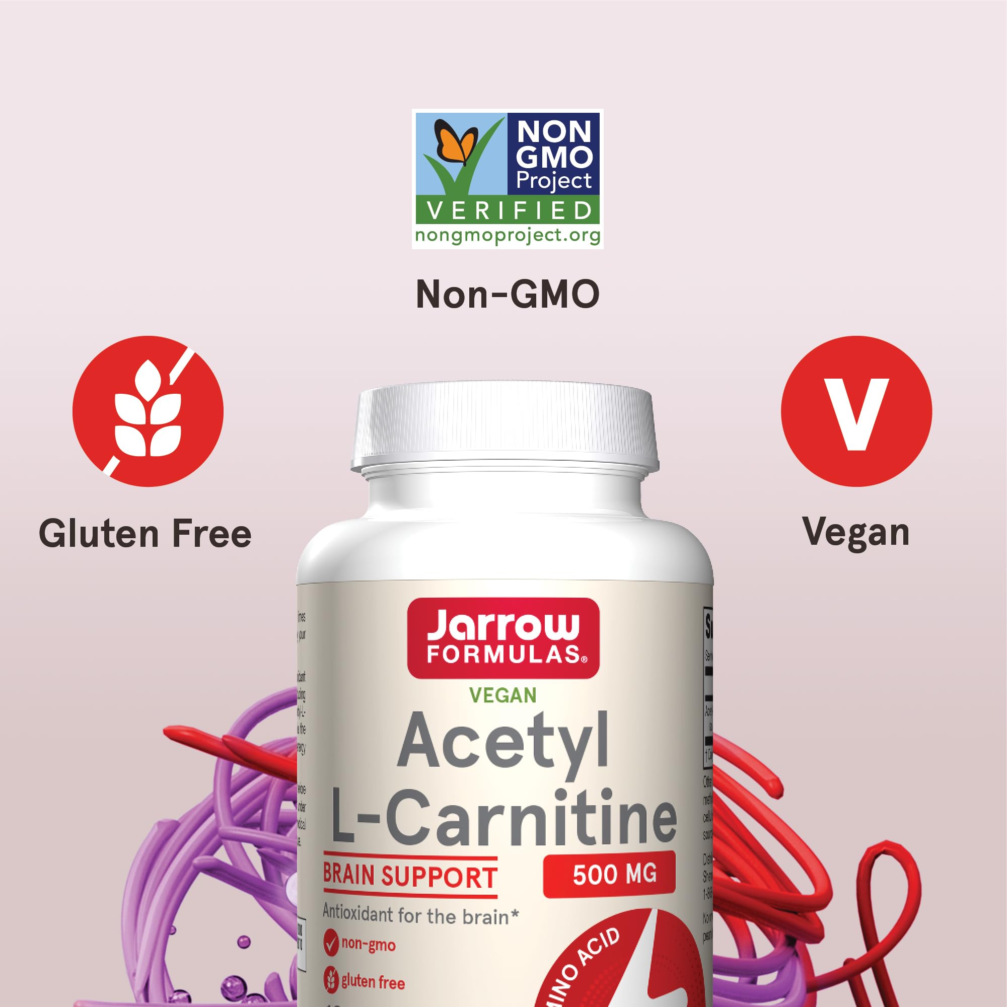 Jarrow Formulas Acetyl L-Carnitine energy production capsule—lipid metabolism support.