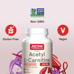 Jarrow Formulas Acetyl L-Carnitine energy production capsule—lipid metabolism support.