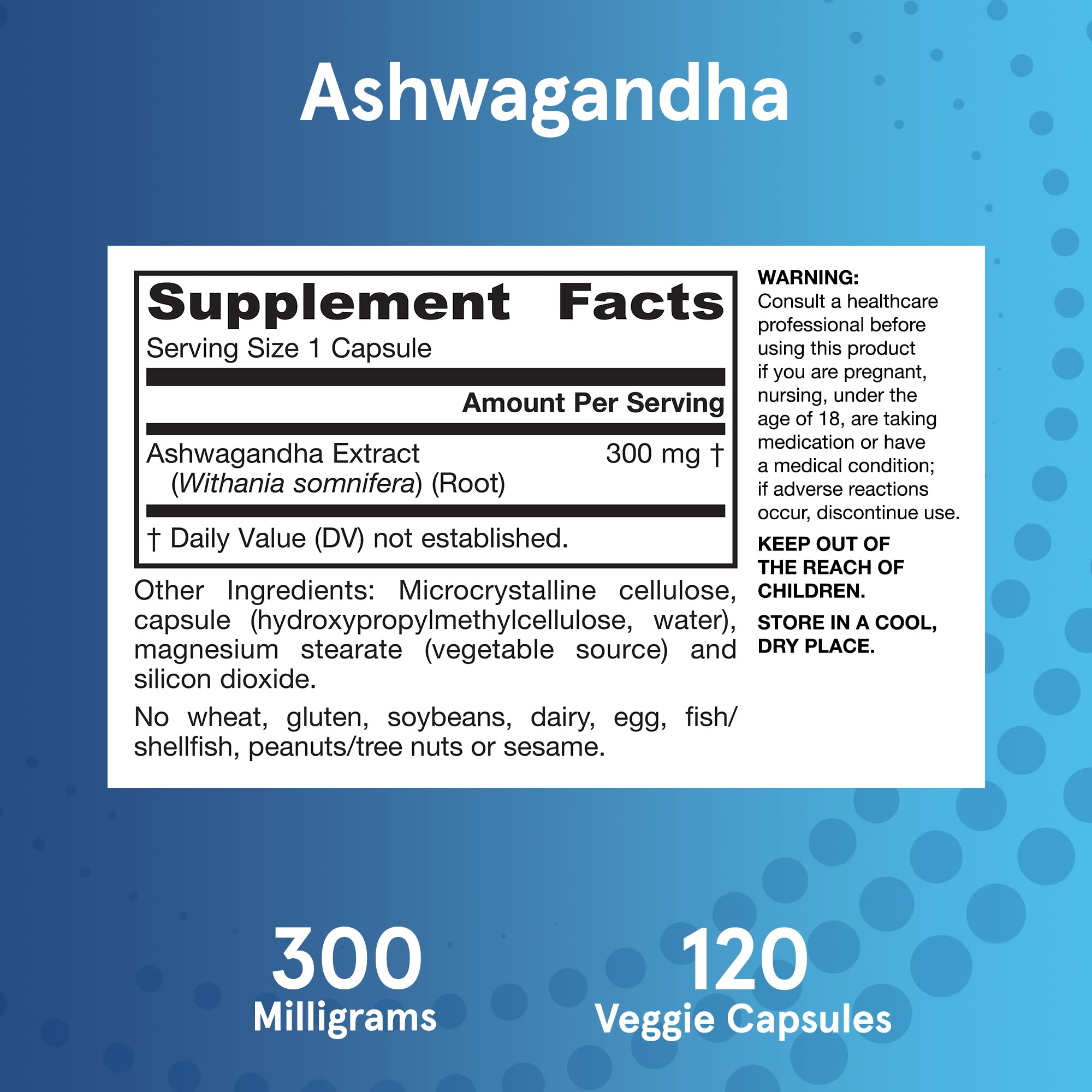 Jarrow Formulas Ashwagandha 300 mg bottle-in-hand suggests convenient daily regime.