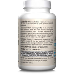 Jarrow Formulas Ashwagandha 300 mg natural-scene anchors earthy branding.