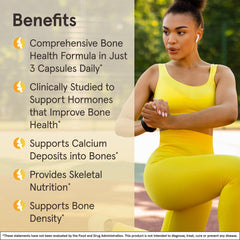 Ingredients panel on BoneUp bottle shows calcium source details