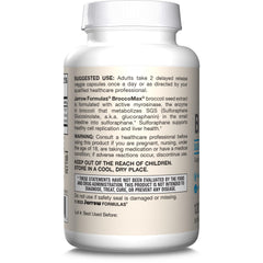 Glass of water beside BroccoMax capsules for daily liver support