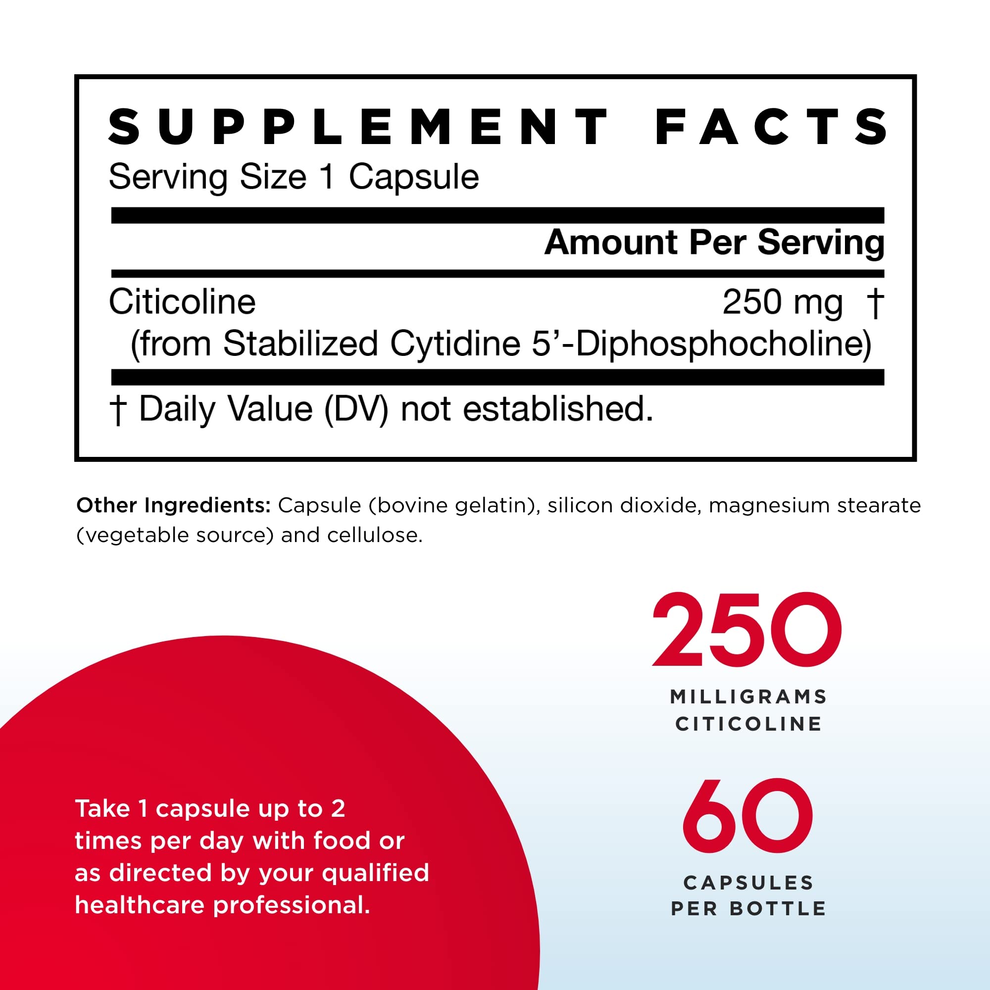 Two-pack Jarrow Formulas Citicoline boxes on desk imply convenient support.