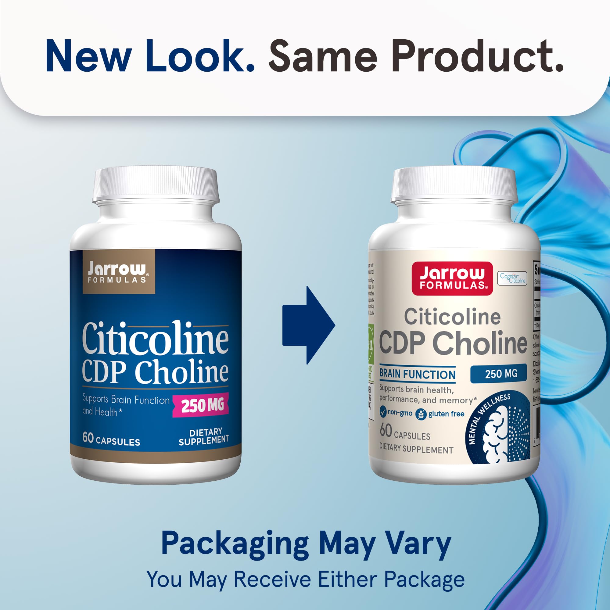 Jarrow Formulas Citicoline capsules close-up for daily memory support