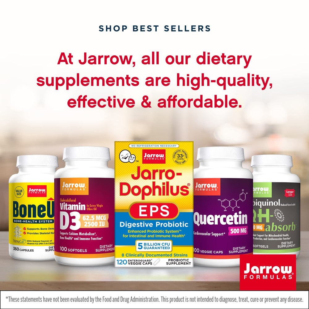 Sunlit Jarrow Citicoline bottles and glass highlight quality.